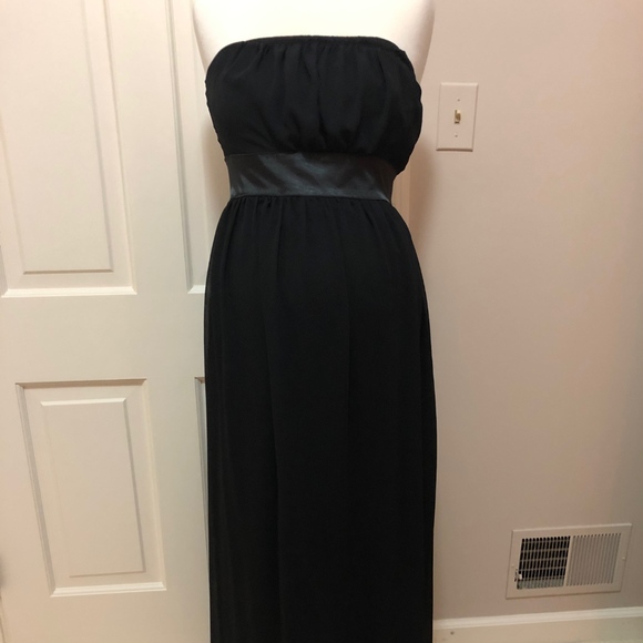 Maternite Black Long Tube Dress